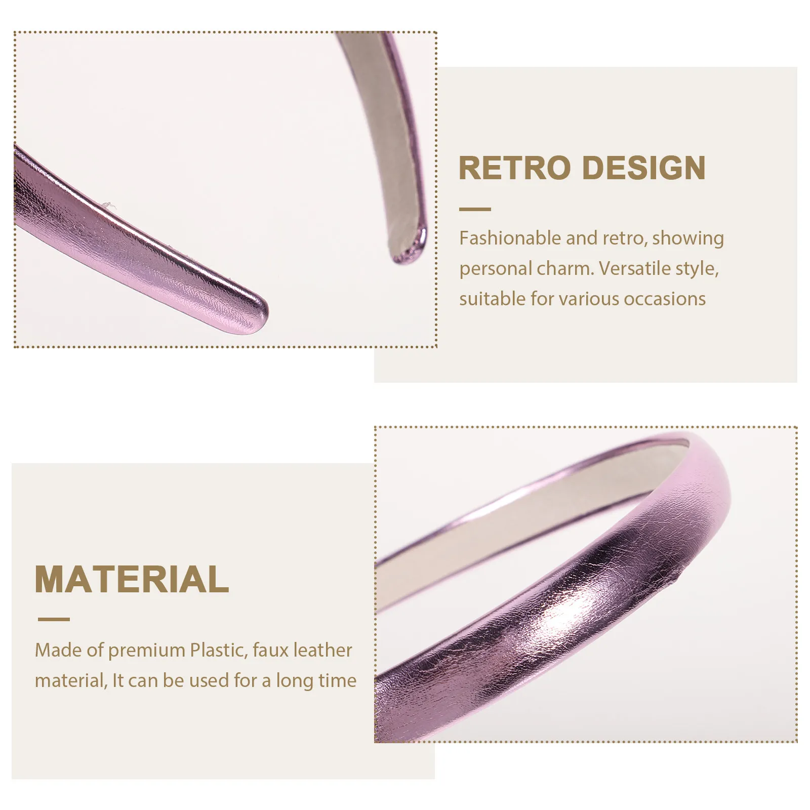 

4Pcs Womens Headbands Imitation Fashion Simple Lightweight Hair Accessories Stylish Headband for Women Teens Daily Party