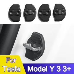 Door Lock Buckle Cover For Tesla Model 3 /Model Y /3 Highland 2024 Accessories Door Lock Cover Sticker