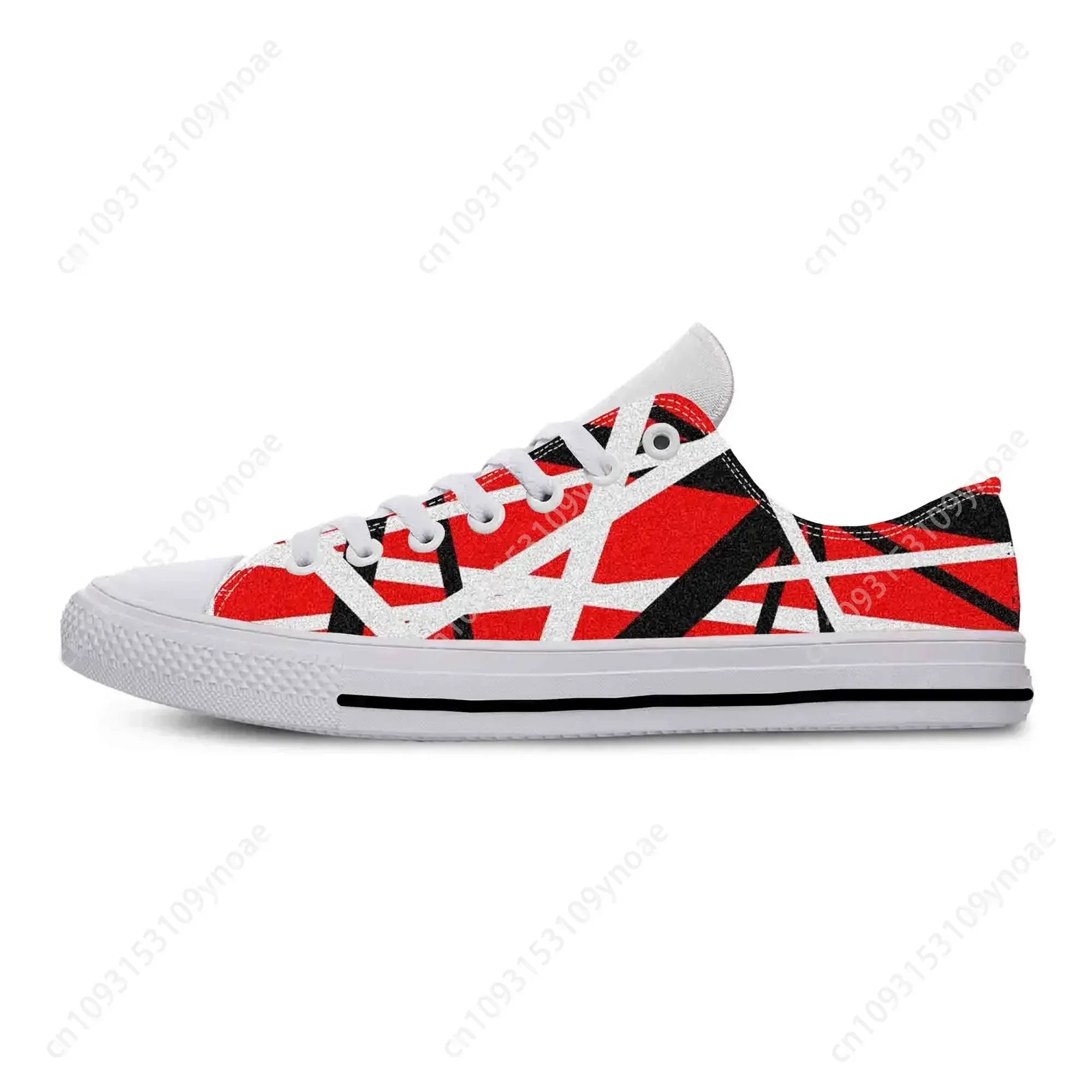 Hot EVH 5150 Stripe Guitar Heavy Metal Rock Music Board Shoes Lightweight Men Women Sneakers Breathable Low Top Casual Shoes 2