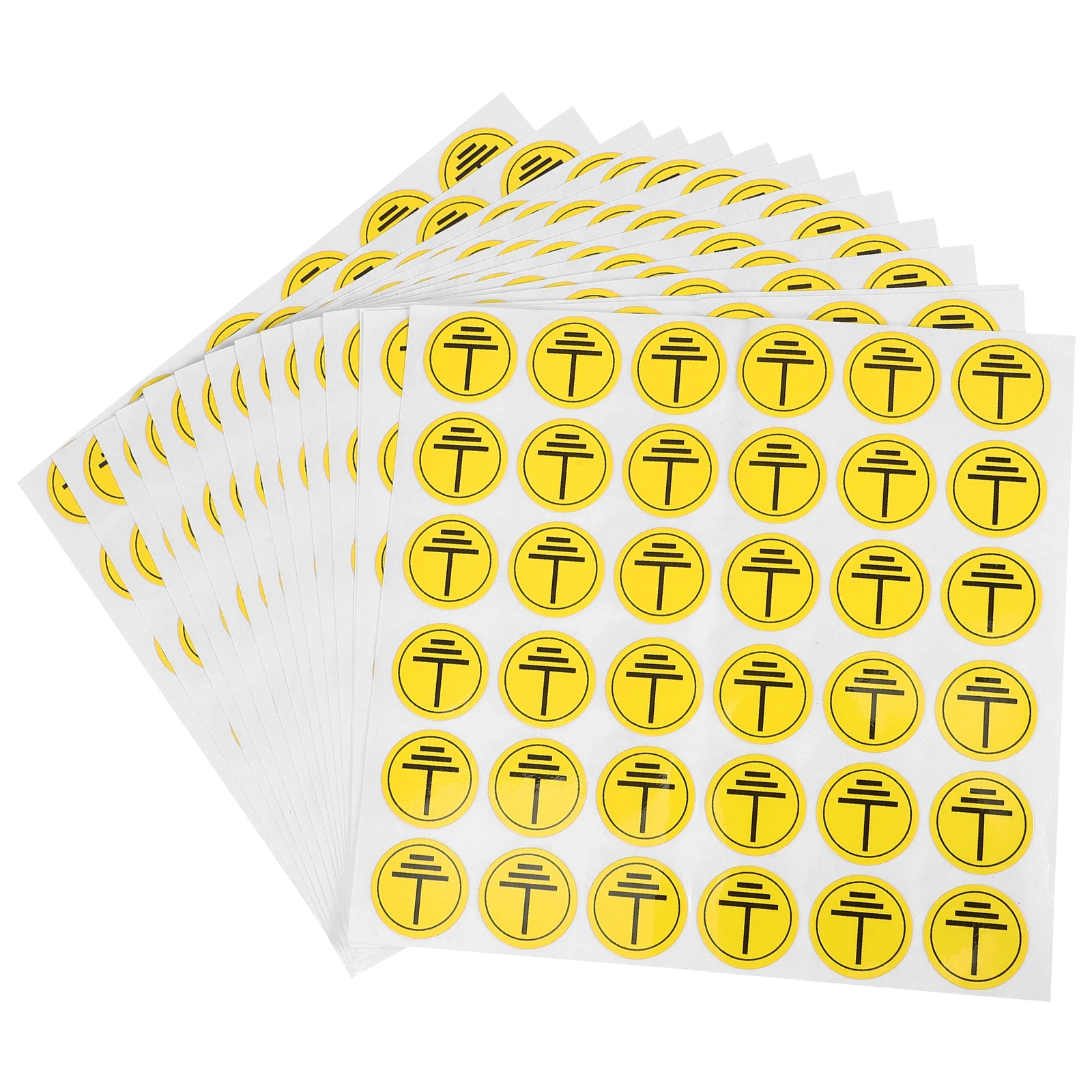 400 Pcs Charging Pile Warning Post High Voltage Sticker Reflective Electric Fence Sign
