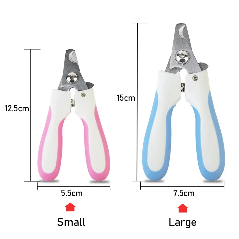 Profissional Pet Nail Clipper, Dog Cat Nail Trimmer, aço inoxidável, Labor-Saving, Conveniente Grooming Suprimentos