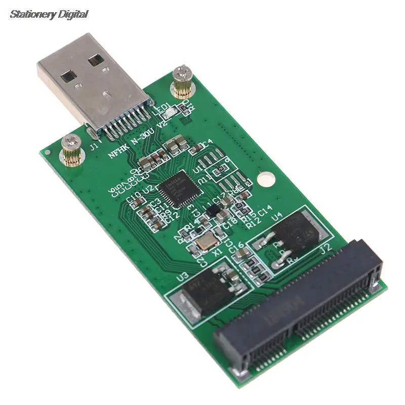 Mini USB 3.0 vers PCIE mSATA, 1 pièce, carte adaptateur de convcirculation PCBA SSD externe