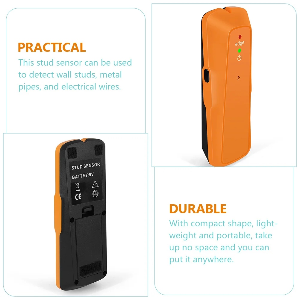 Nail Stud Sensor Wall Scanner Ergonomic Portable Finder for Wood Metal Studs Electrical Wire Home Use