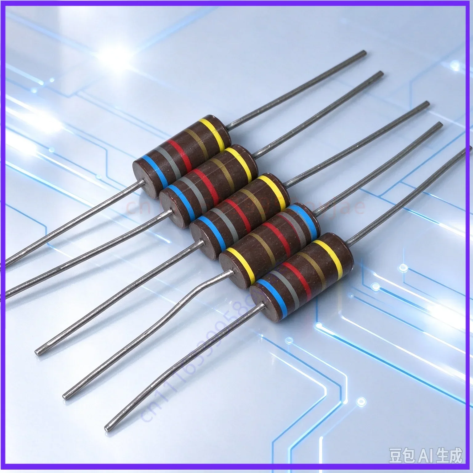 50pcs  Carbon Composition Resistor for Audio, AB 5W 6.82K 6820R 5% Vintage HiFi