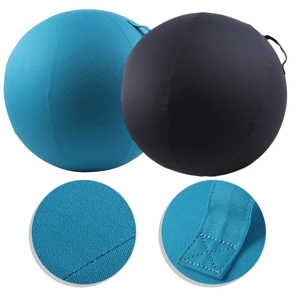 Anti-Slip Cotton Yoga Ball Cover Exercise Ball Cover 65cm Foldable Yoga Ball Protective Cover Sitting Ball Dustproof Protector