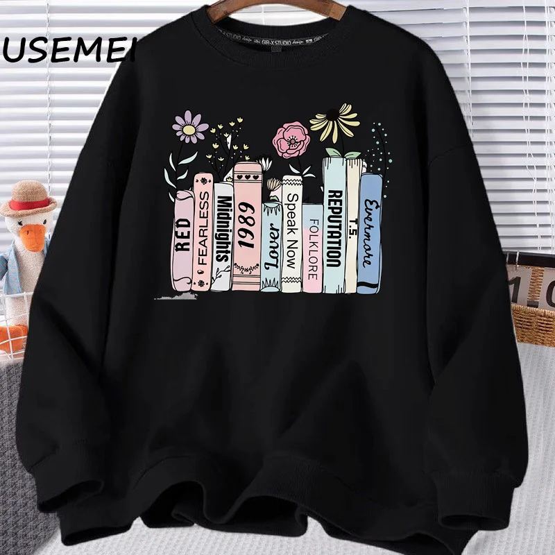 1989 Music Album Sweatshirt Book Lovers Pullover TTPD Country Music Hoodie Albums As Books Bookish FOLK Music Sweatshirts