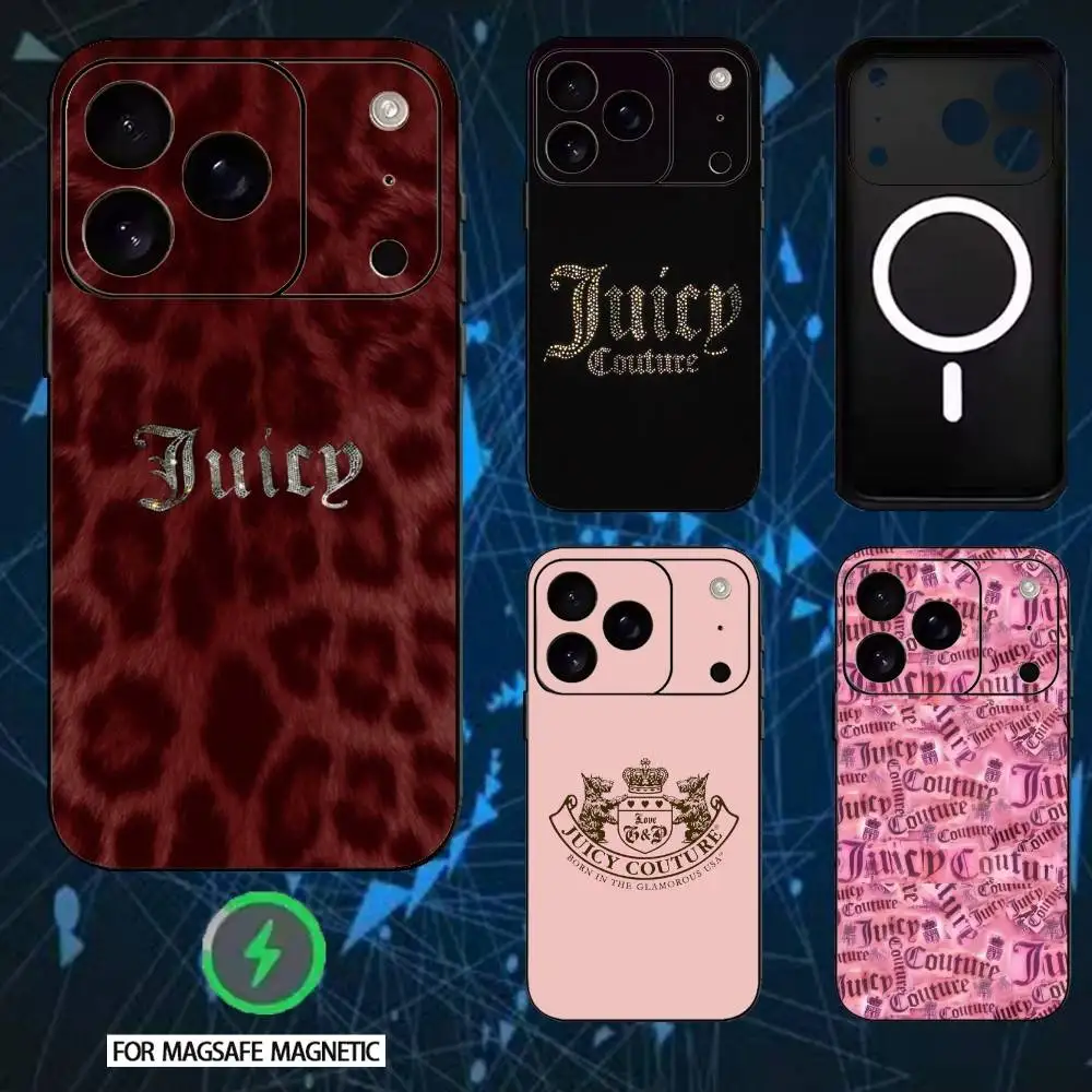 

J-Juicy C-Couture Phone Case For iPhone 17/16/15/14/13/12/Plus/Pro/Max for Magnetic Wireless Charging
