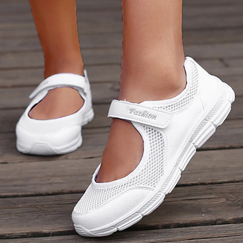 Fashion Breathable Sneakers For Women 2025 New Walking Outdoor Women Sneakers Mesh Fabric Women Shoes Female Footwear