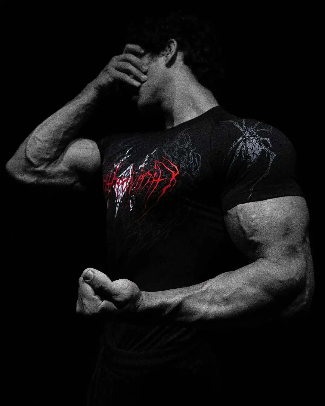 Breathedivinity ブラック 半袖 Tシャツ コンプレッション breathe