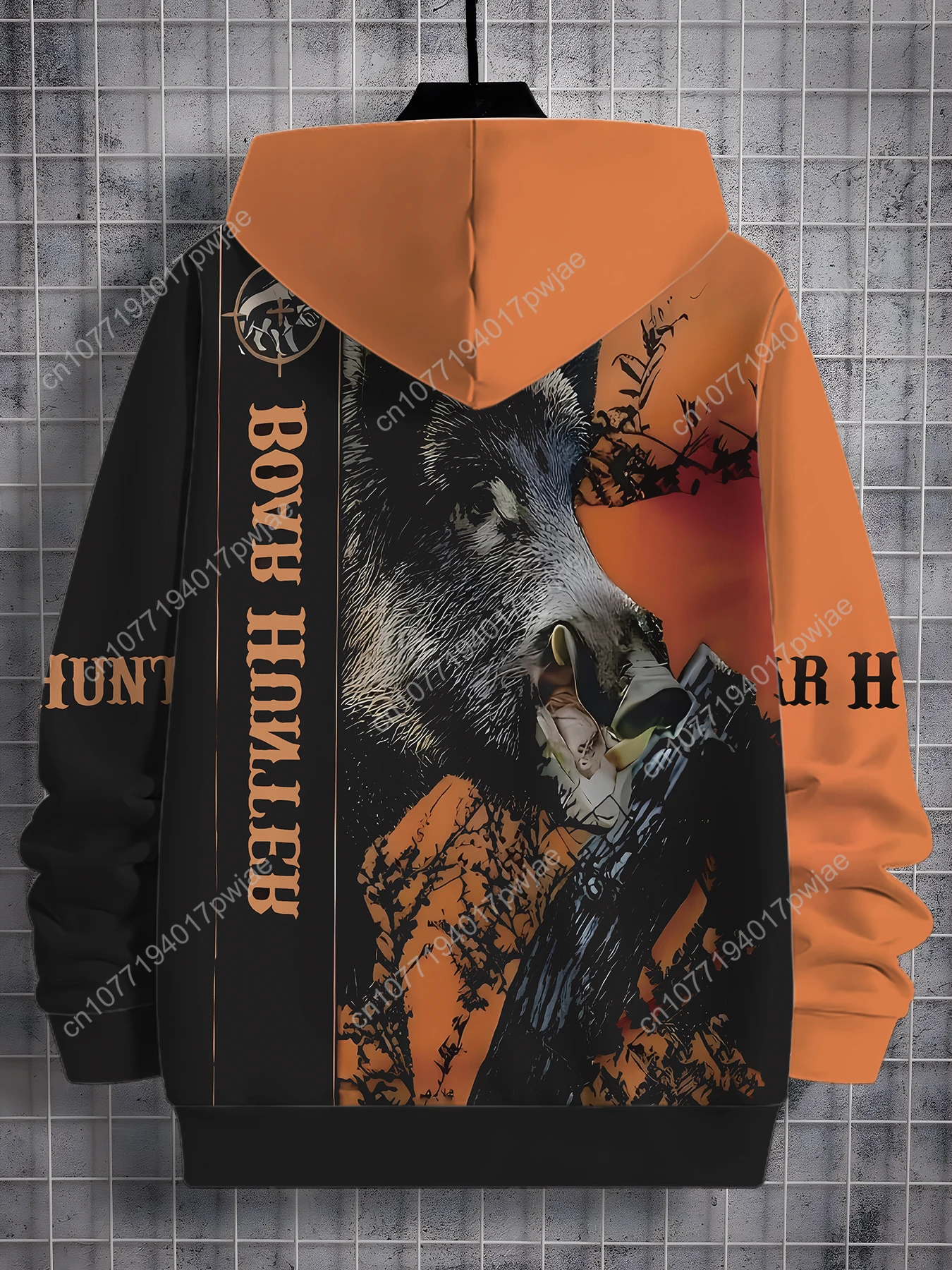 Мужская толстовка с капюшоном с 3D принтом медведя — пуловер с капюшоном на тему охоты на диких и оленей, теплый повседневный зимний свитер с охотничьем на открытом воздухе