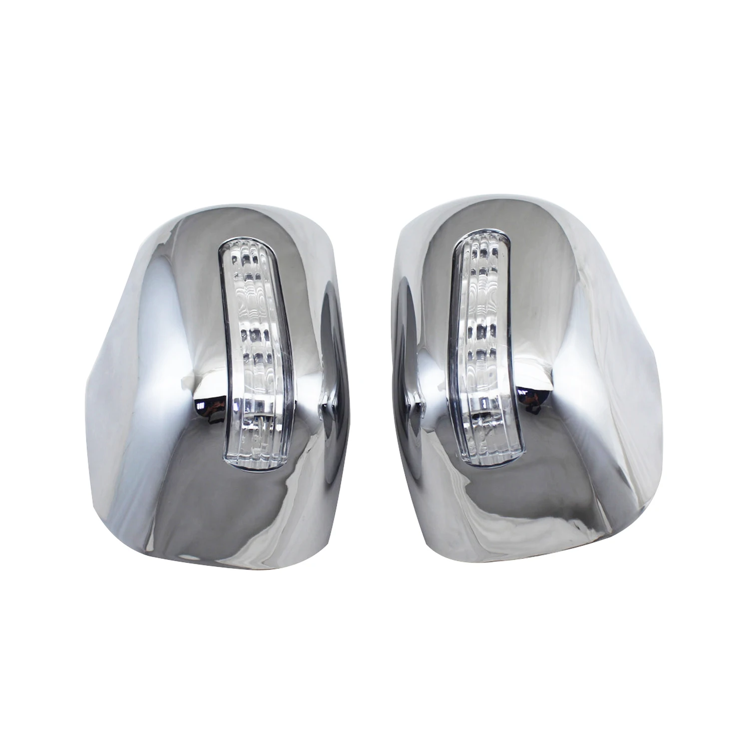 2pcs New Car ABS Chrome Rearview Accessories Plated Trim 2012 2014 2016 2018 For Toyota AVANZA Door Mirror Cover With LED