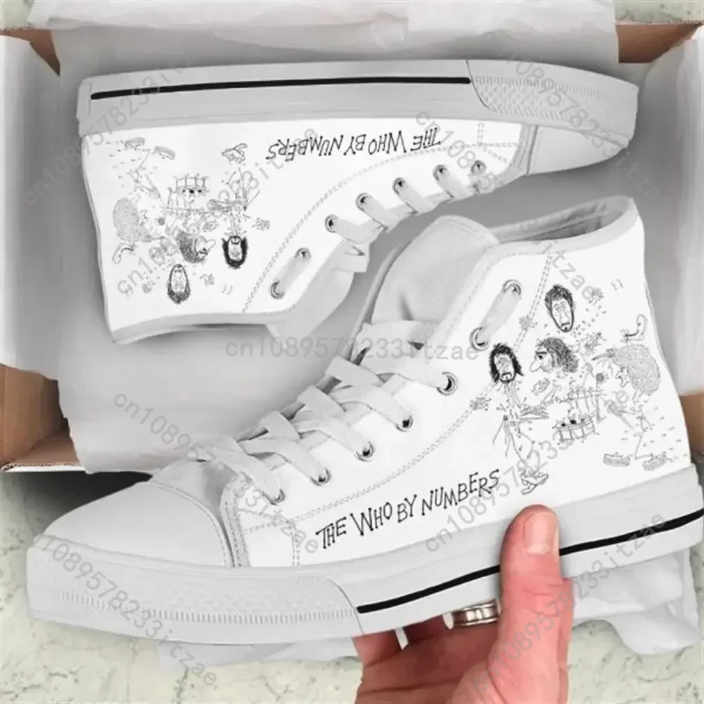 Hot Cool Fashion Pop New Summer High Quality Sneakers Casual Shoes Men Women The Who By Numbers High Top Classic Board Shoes