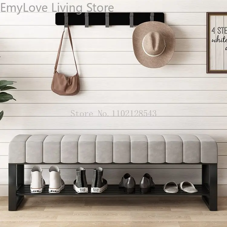 Nordic Shoe Changing Stools, Modern Home Furniture, Door Bench, Living Room Sofa, Otomanos, Simples Bed End Stool, Flanela Shoe Cabinet