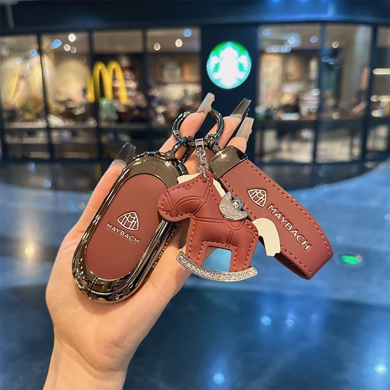 Car Key Case Cover Shell For Mercedes Benz 2021 C /S Class W223 W206 S350L S400L S450L S500L Protector Accessories