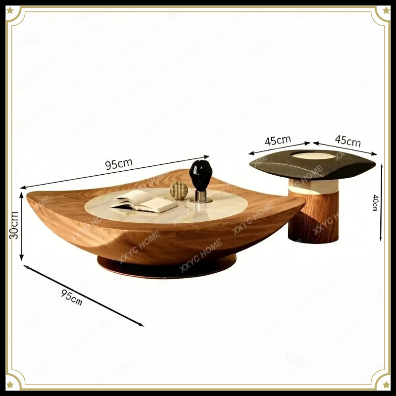 X-S High-end special-shaped coffee table combination,  home Italian design luxury stone coffee table HG