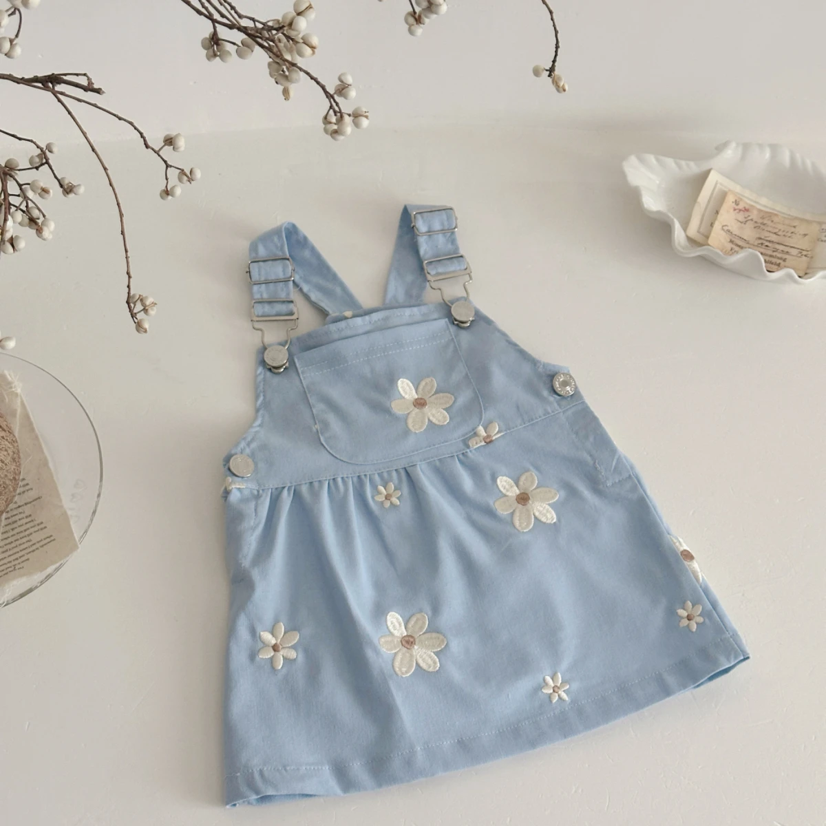فستان صيفي جديد للبنات الصغيرا - مراجعة Baby Summer Linen Sleeveless Jumpsuit وسعره