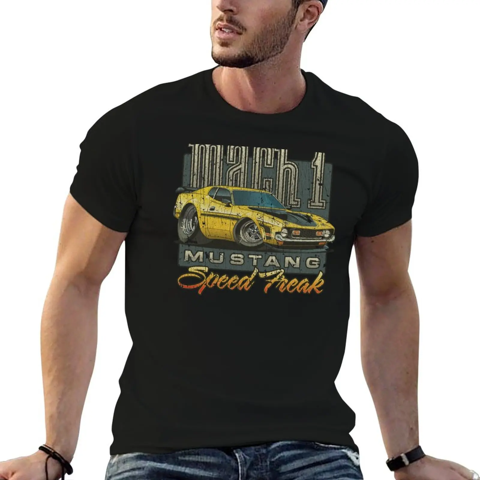 

Mach 1 Speed Freak 1971 T-Shirt t shirt man casual printed t shirts for man T-Shirt