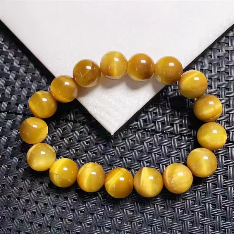 Natural Tiger Eye Stone Bracelet Luxury Healing Reiki Jewelry Quartz Crystal Stone Bangle Gift 1pcs 8/10/12MM