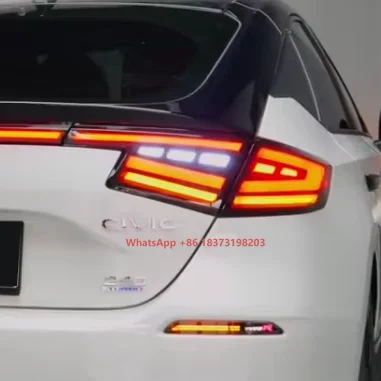 

New Style Rear Light with Throught Light Plug&Play LED Modified Car Tail Light Assembly for Honda Civic 11th 2022-2024