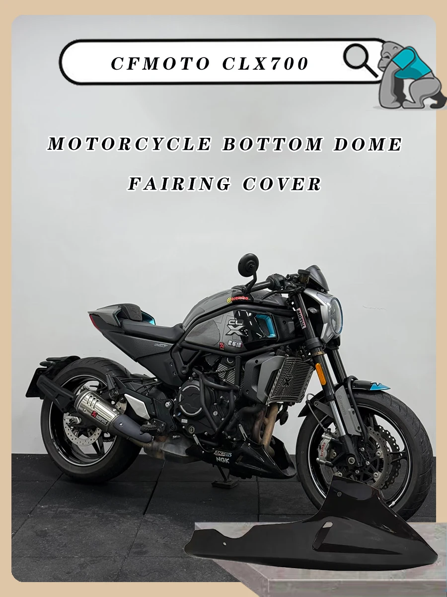Couvercle de carénage de dôme inférieur de moto, personnalisé pour CFMOTO CLX700 CL-X700 CF700CL-X clx700, matériau ABS sous le capot de guidage de moto