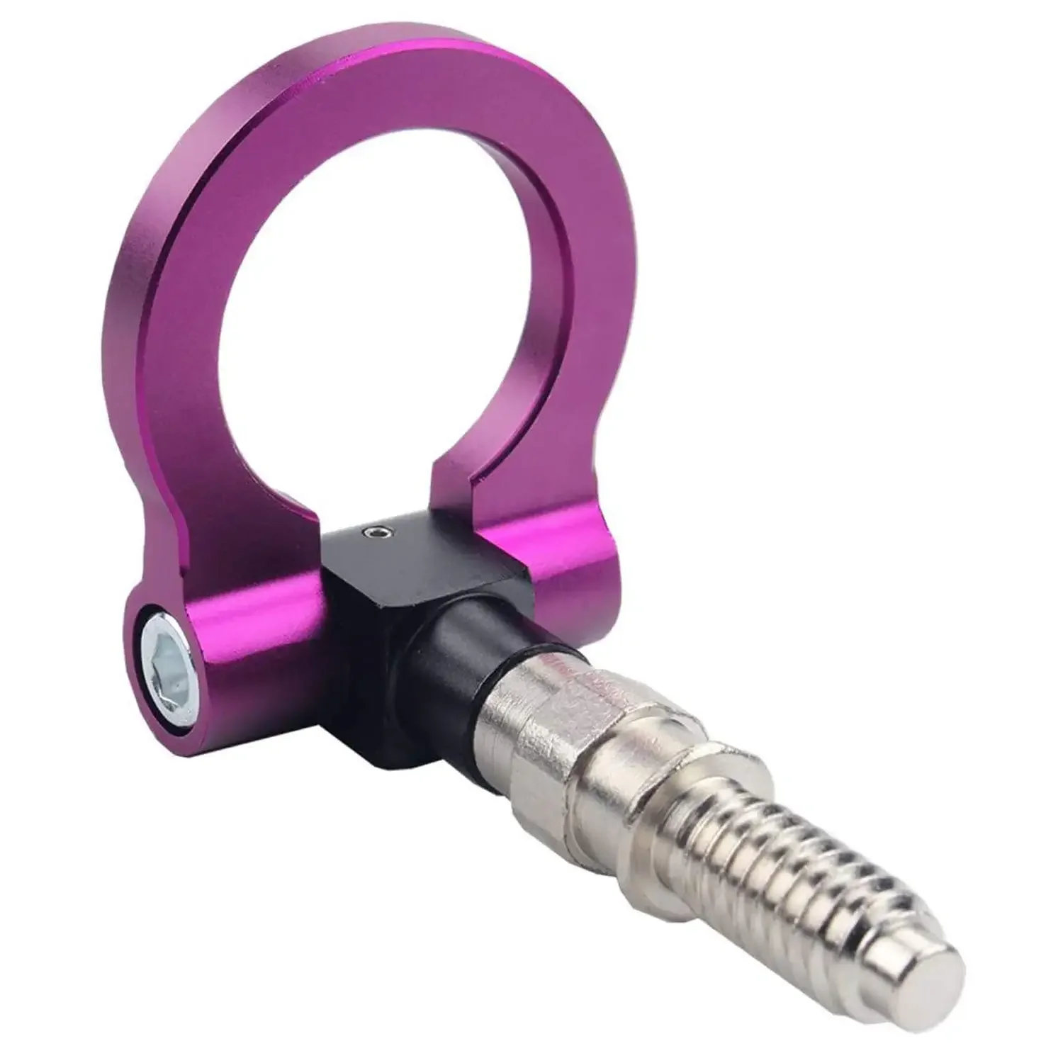 

Universal Tow Hook Front Bumper Screw-On Front Tow Hooks,Aluminum 16Mm Tow Hook for Car(Purple)