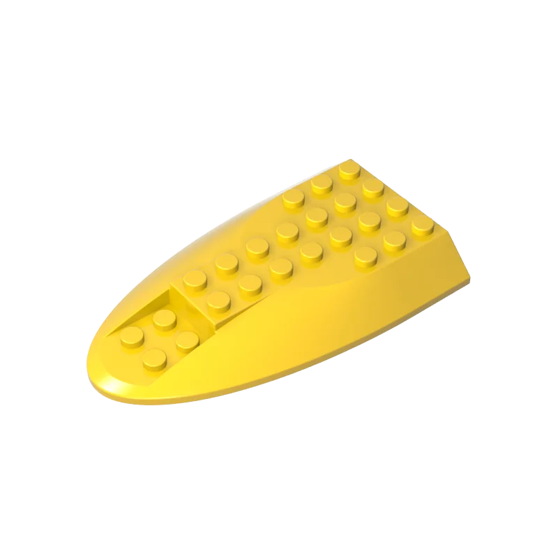 Gobricks 10 قطعة 87615 الطائرات الطوب جسم الطائرة منحني Aft أجزاء القسم 6x10 أعلى متوافق MOC بنة الكبار الاطفال DIY بها بنفسك