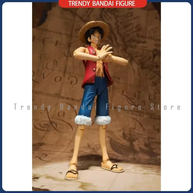 Op voorraad Bandai SHF One Piece Luffy S.H.Figuarts Action Figure Anime Model Speelgoed Hobby