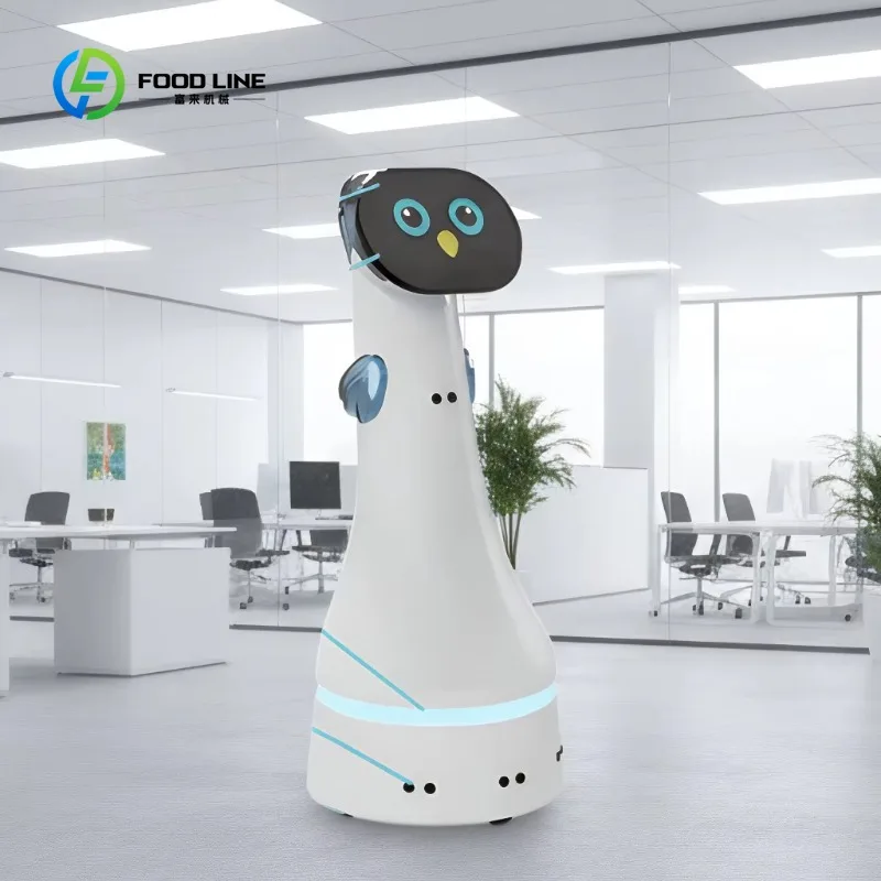 Smart AI Receptionist Robot Information Display Greeting Robot Language Customized Service Robot for Business Office