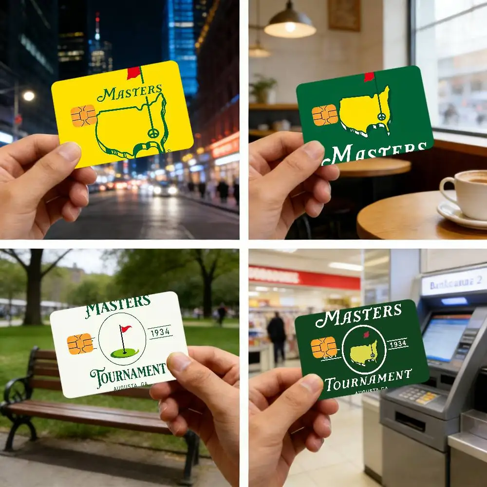 M-masters-s logo luxury Waterproof skin protector stickers for bank cards credit cards debit cards public transport cards