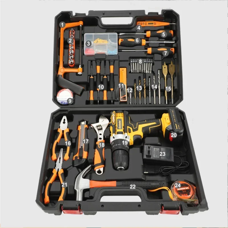 Waterproof Complete Tool Box Folding Profesional Electric Drill Tool Box Hard Case Bucket Caja De Herramientas Toolbox Home