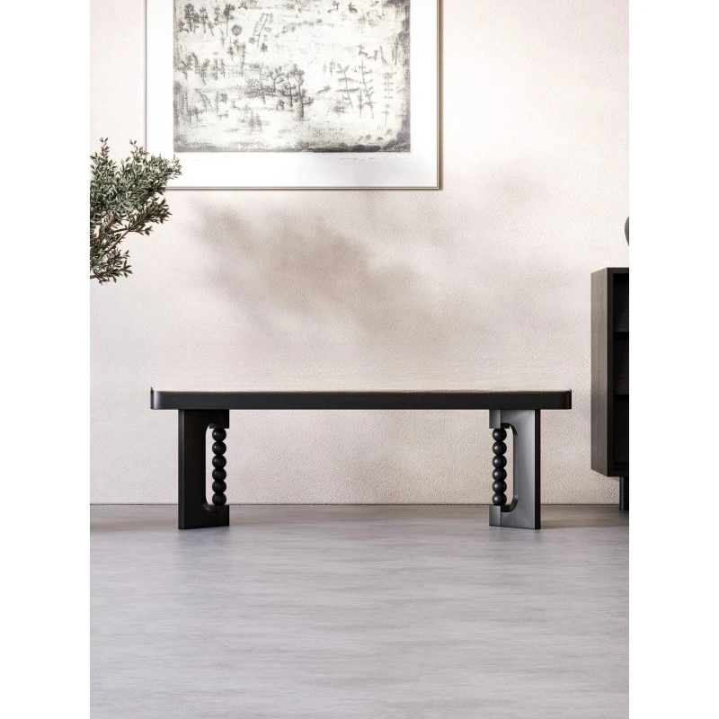 Medieval solid wood bedside stool