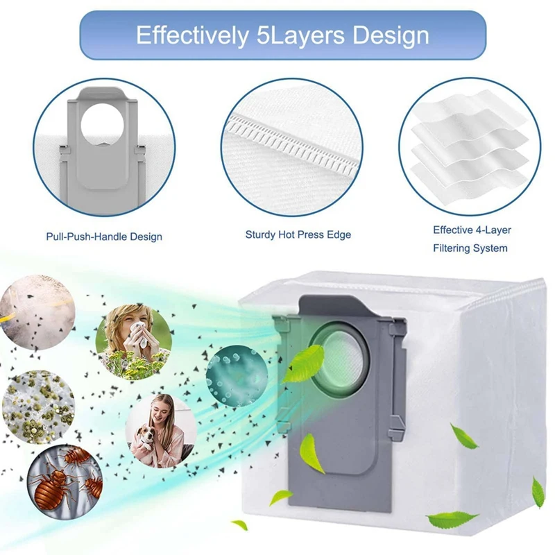 23 pz per Roborock S7 Maxv Ultra S7 Pro Ultra Robot lavabile sottovuoto spazzola laterale principale filtro HEPA Mop Pad parti del sacchetto della polvere