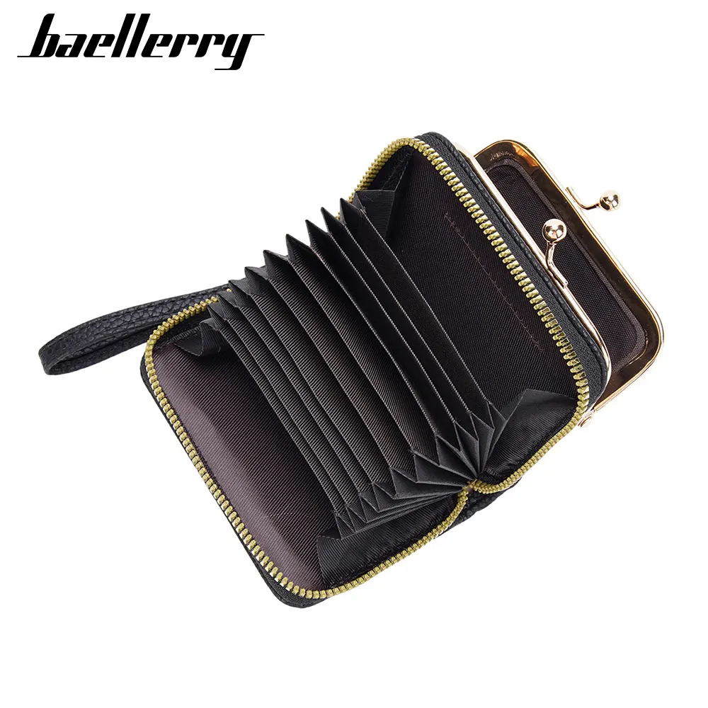 جديد Baellerry قصيرة النساء محافظ الفاخرة حامل بطاقة العلامة التجارية الإناث محفظة بو الجلود بسيطة عملة جيب لطيف المرأة المحفظة