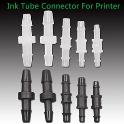 Conector recto de tubo de tinta, adaptador de accesorios de tubo de válvula de tinta DX5 de 2mm para impresora solvente, junta de manguera de impresora plana UV