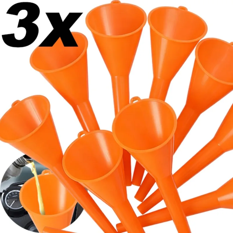 

Воронка для заливки масла и топлива с длинным носиком для автомобилей и мотоциклов, инструмент для заправки без брызг, пластиковая воронка для масла, аксессуары для авто