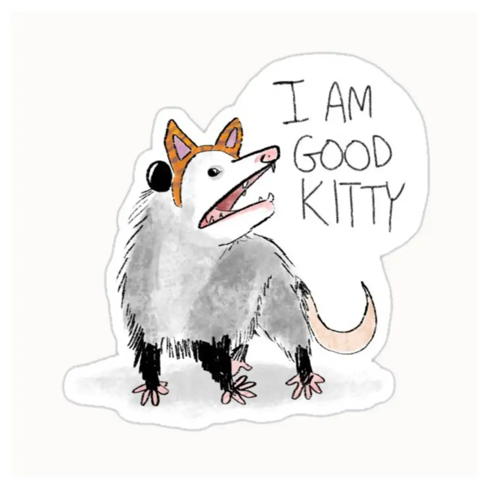 I AM GOOD KITTYDesign Waterproof Stickers For Decorating Car Windows Motorcycles And Computers.