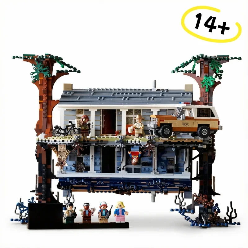 Série Creative Street View, 2287 pièces, film Strange Story Upside Down the World, modèle 75810, blocs de construction, jouet pour enfants, cadeau de noël