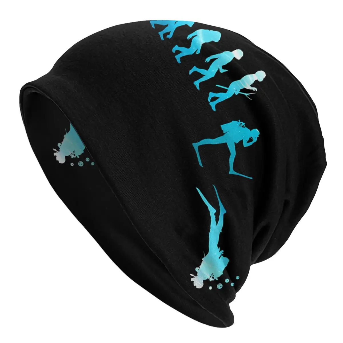 Evolution Skullies Beanies Fashion Hats Scuba Diving Thin Bonnet Special Caps Men Women\'s Earmuffs