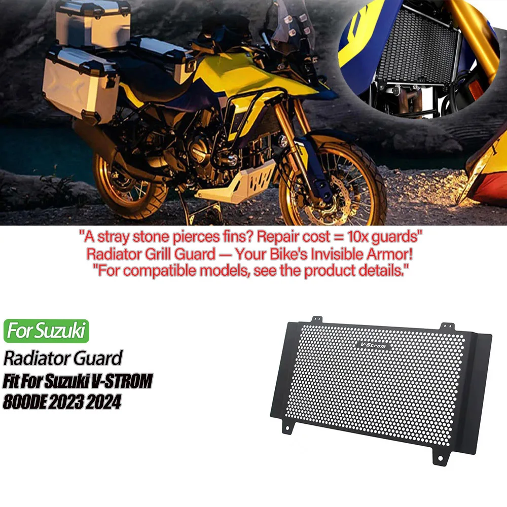 

Motorcycle Radiator Grille Guard Protection Grill Cover Fit For Suzuki V-STROM 800 DE VStrom 800DE 2023 2024
