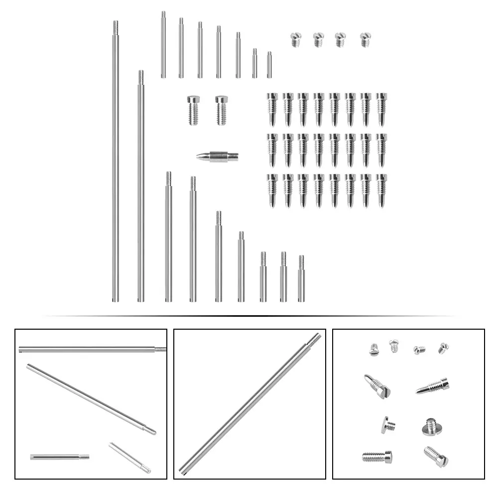 

Saxophone Accessories Set Woodwind Detachable Rods Alto Mouthpiece Fastener Screw Tool Steel Parts Kit