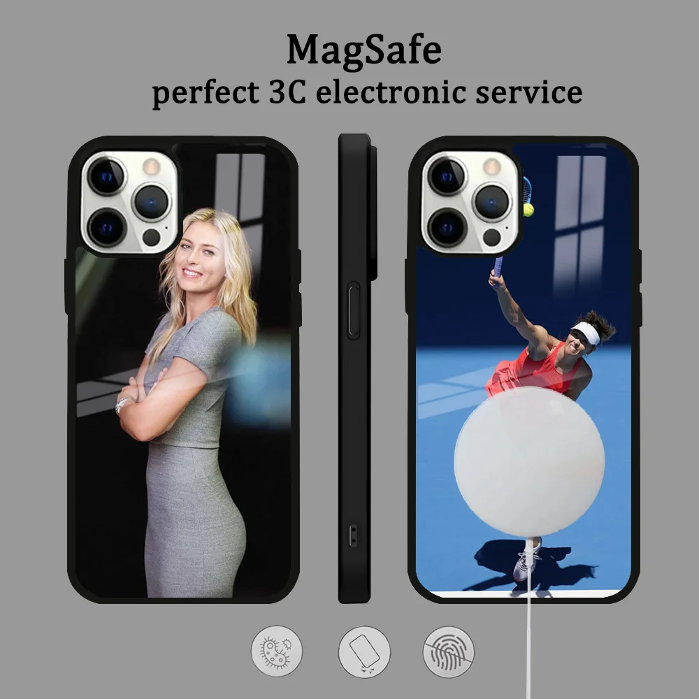 Tennis Players M-Maria S-Sharapova Phone Case For IPhone 16 15 14 13 12 11 Pro Max Plus Mini Magsafe Mirror Wireless Magnetic Co