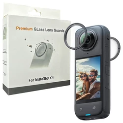 Premium Glass Lens Guards for Insta360 X5 X4 Air X3 Tempered glass Scratch-resistant Lens Protector Cap Camera Accessories