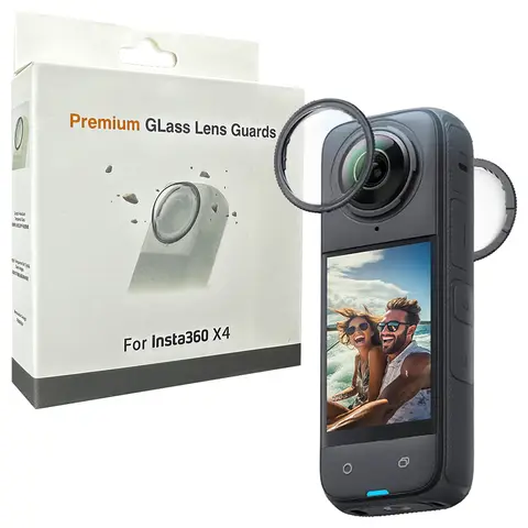 Insta360 X4용 프리미엄 유리 렌즈 가드 강화 유리 긁힘 방지 렌즈 보호 캡 Insta 360 X4 카메라 액세서리