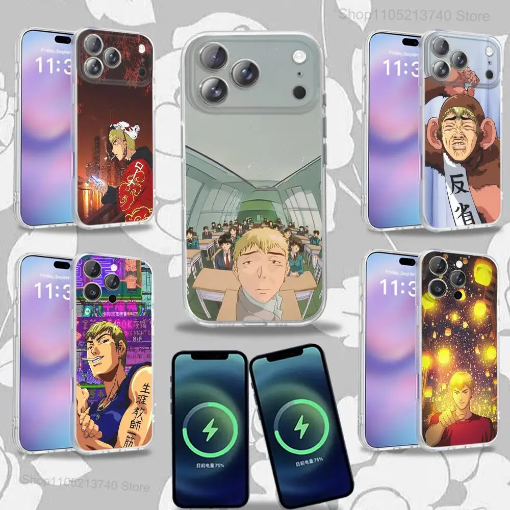 

G-GTO T-TeacherS O-Onizuka Phone Case For iPhone 16,14,11,17,13,15,12,Air,Plus,Pro,Max,E,Mini Frosted for MagSafe Magnetic