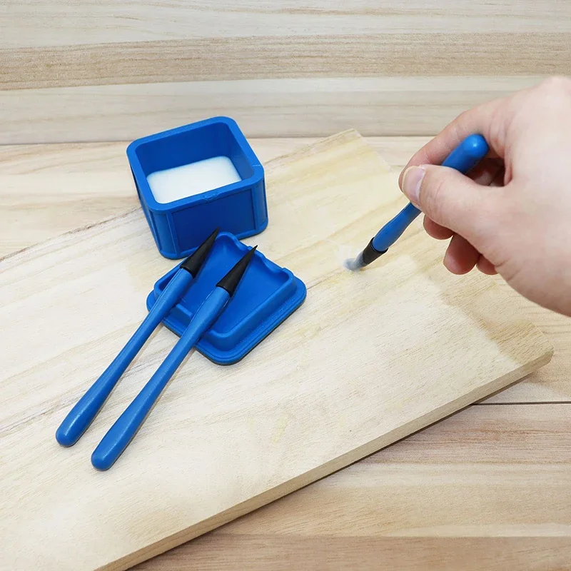 

Silicone Glue Brush Kit 4pcs/Set Woodworking Gluing Kit Woodworking Glue Applicator Set Portable DIY Hand Tool Reliable