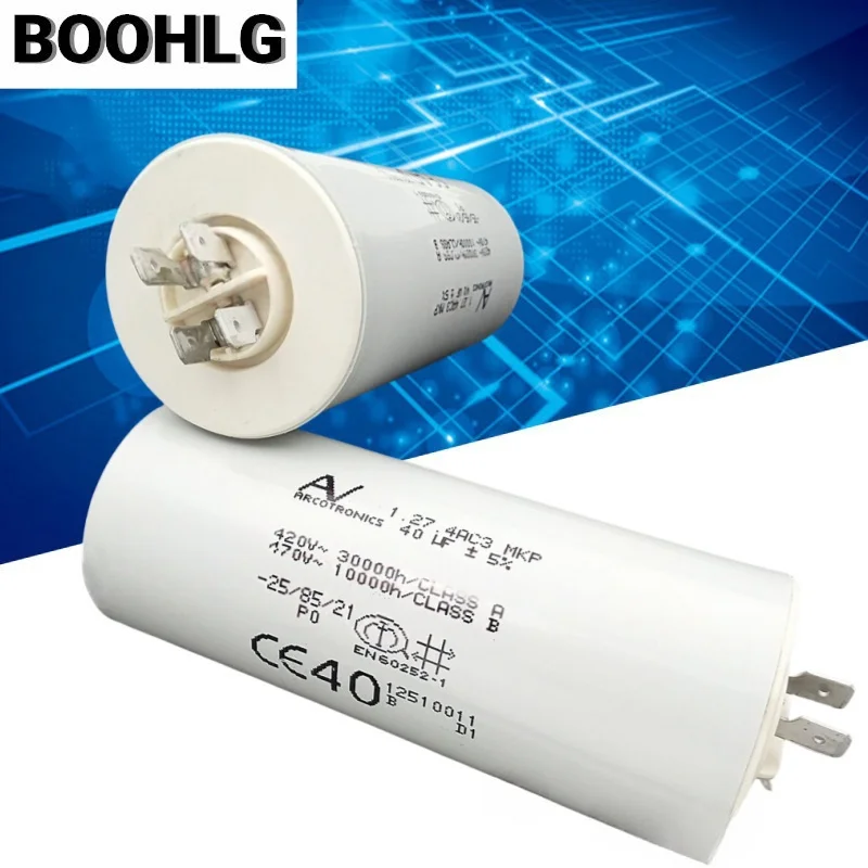 

1PCS 40uF 1.27.4AC3 MKP AV Motor Start Capacitor