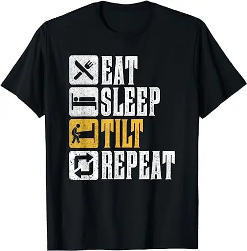 Funny Pinball Design Eat Sleep Tilt Repeat T Shirt SweaT 48379