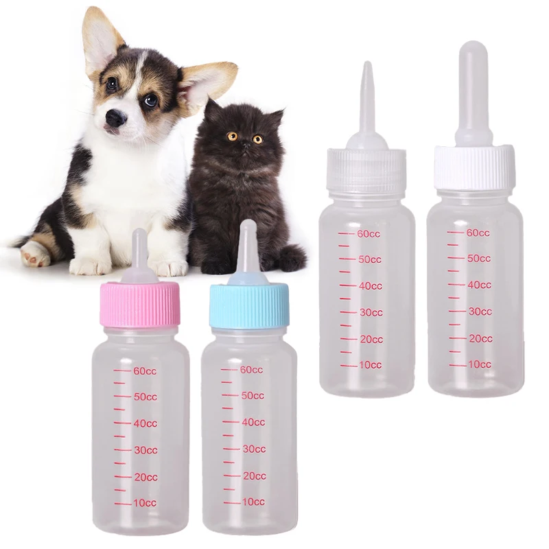 Pet Milk Feeding Bottle Silicone Nipple Baby Hamster Newborn Cat Nursing Drinking Bottle Kitten Puppy Small Animals Feeding Tool