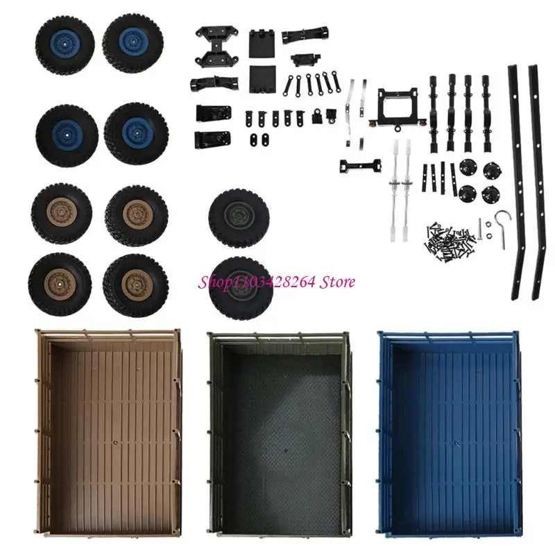 

Обновленный набор деталей для прицепа «сделай сам» для WPL 1/12, военный грузовик, радиоуправляемый автомобиль, аксессуары сам»