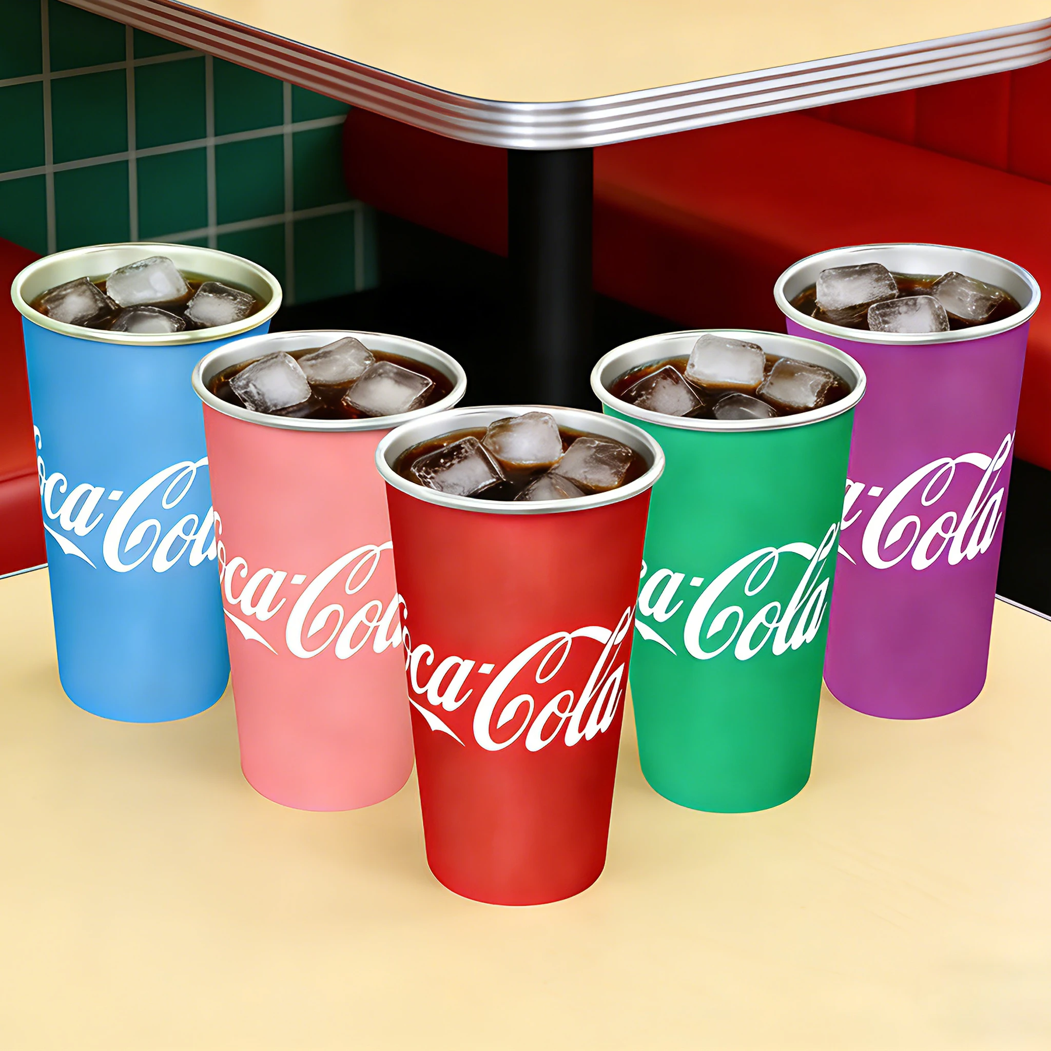 Juego de Tazas de Cerveza de Aluminio que Cambian de Color con el Frío, 470 ml - Taza Reutilizable para Beber Cola, Cerveza, Agua, Jugo, para Uso en Exteriores, Campamentos y Fiestas